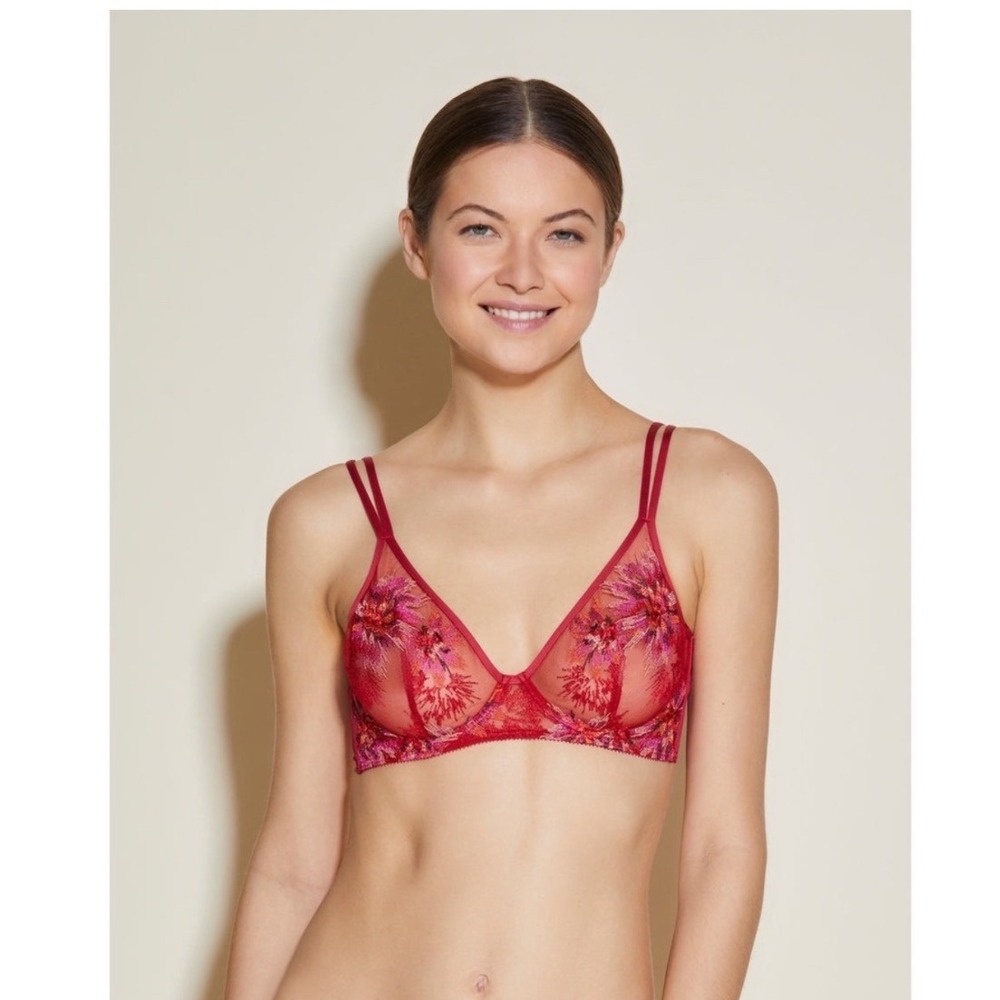 Cosabella Maasai Underwire Bra Mystic Red - Size 32B / NWT